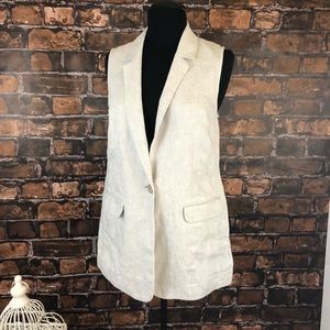 J Jill Linen / lurex long Vest in XS.
